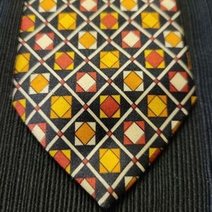 Vtg Michael James Clip On Tie